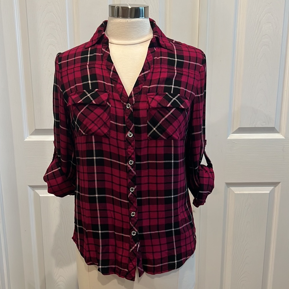 New York and Company Lightweight Flannel Shirt